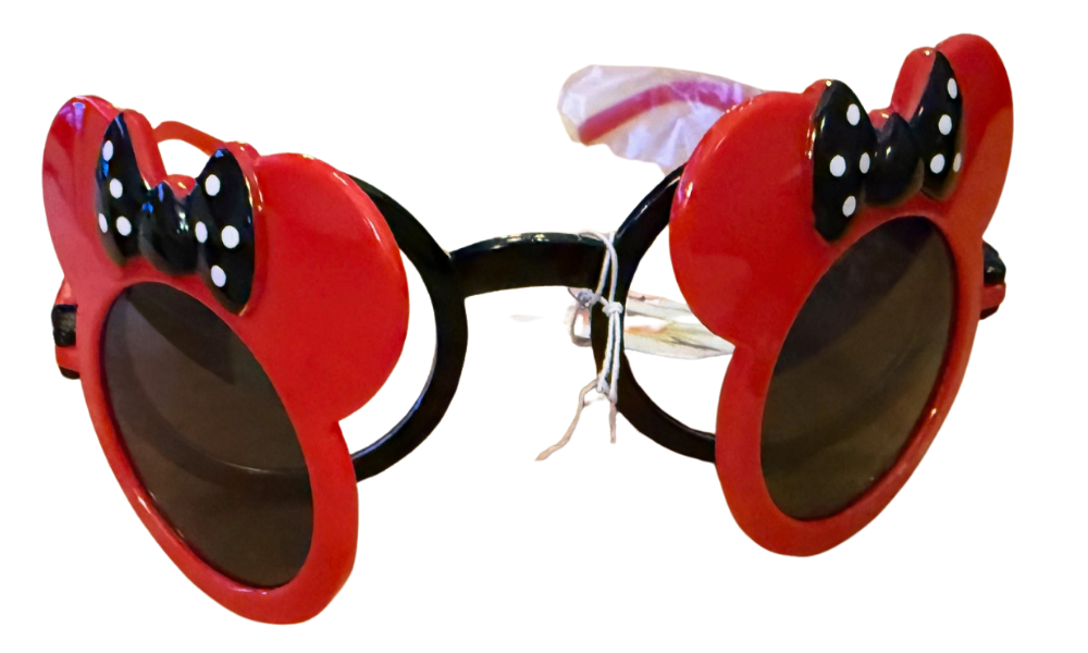 Round KBL909 Kids Flip Open Polka Dot Bow Red Sunglasses | Retro Circle Frame | Fun Fashion Children’s Shades