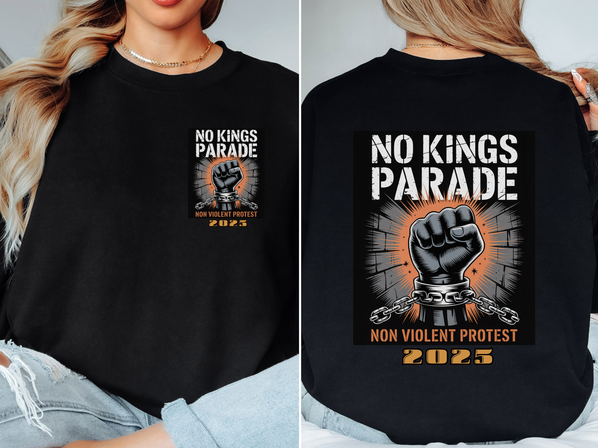 No Kings Parade Split Sweatshirt