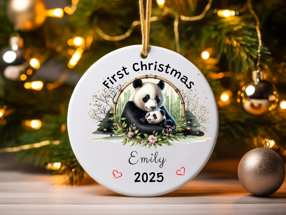Personalized Name Ornament 2025 | First Christmas Family Keepsake | Custom Holiday Name Decoration | Unique Christmas Gift
