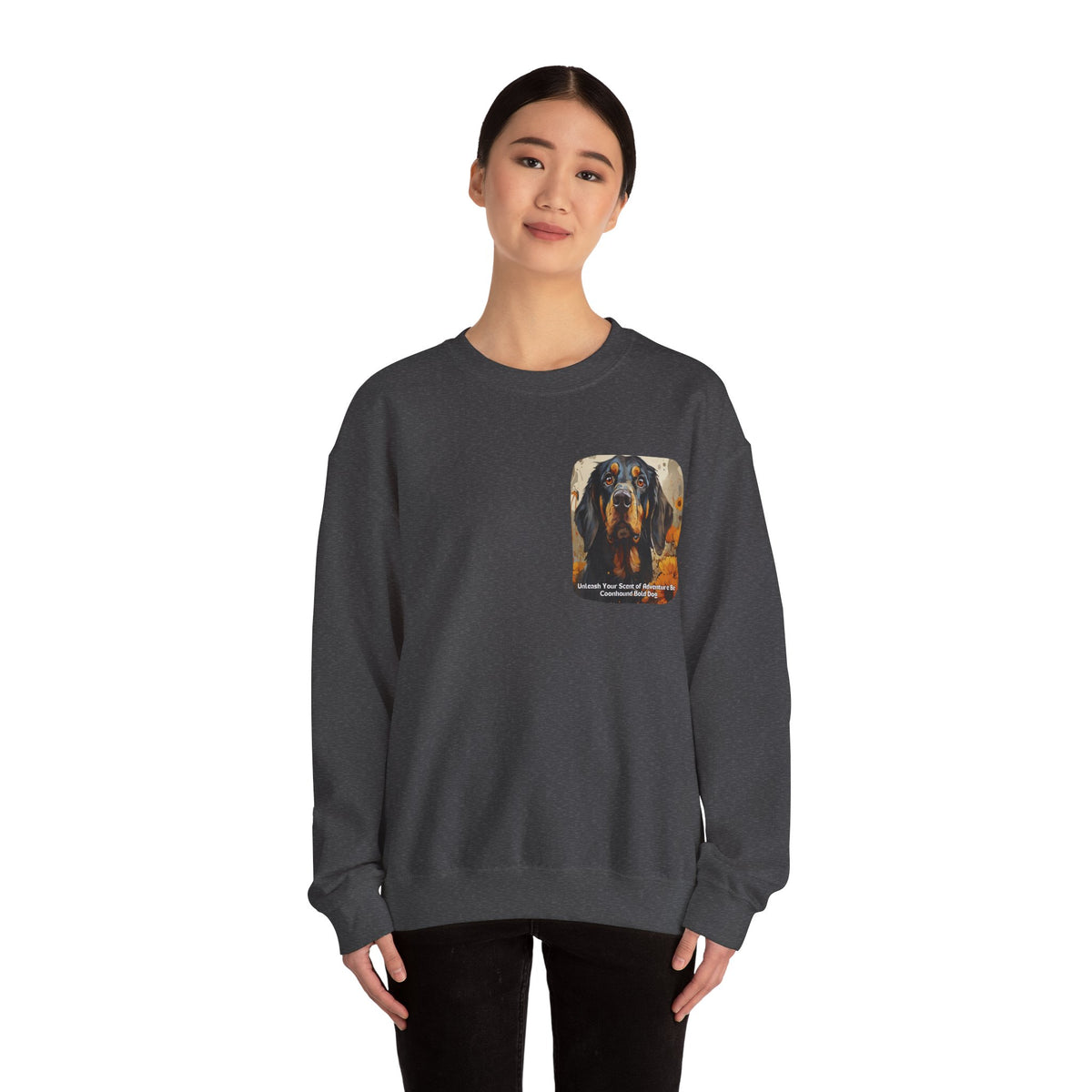 Copy of Bull Terrier Sunflower Sweatshirt – 'Unleash Your Unique Spirit' Front & Back Design
