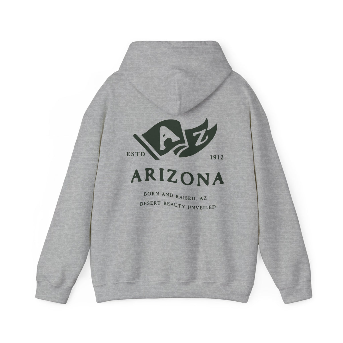 Arizona State Born and Raised Unisex Hoodie - Grand Canyon State Pride Design