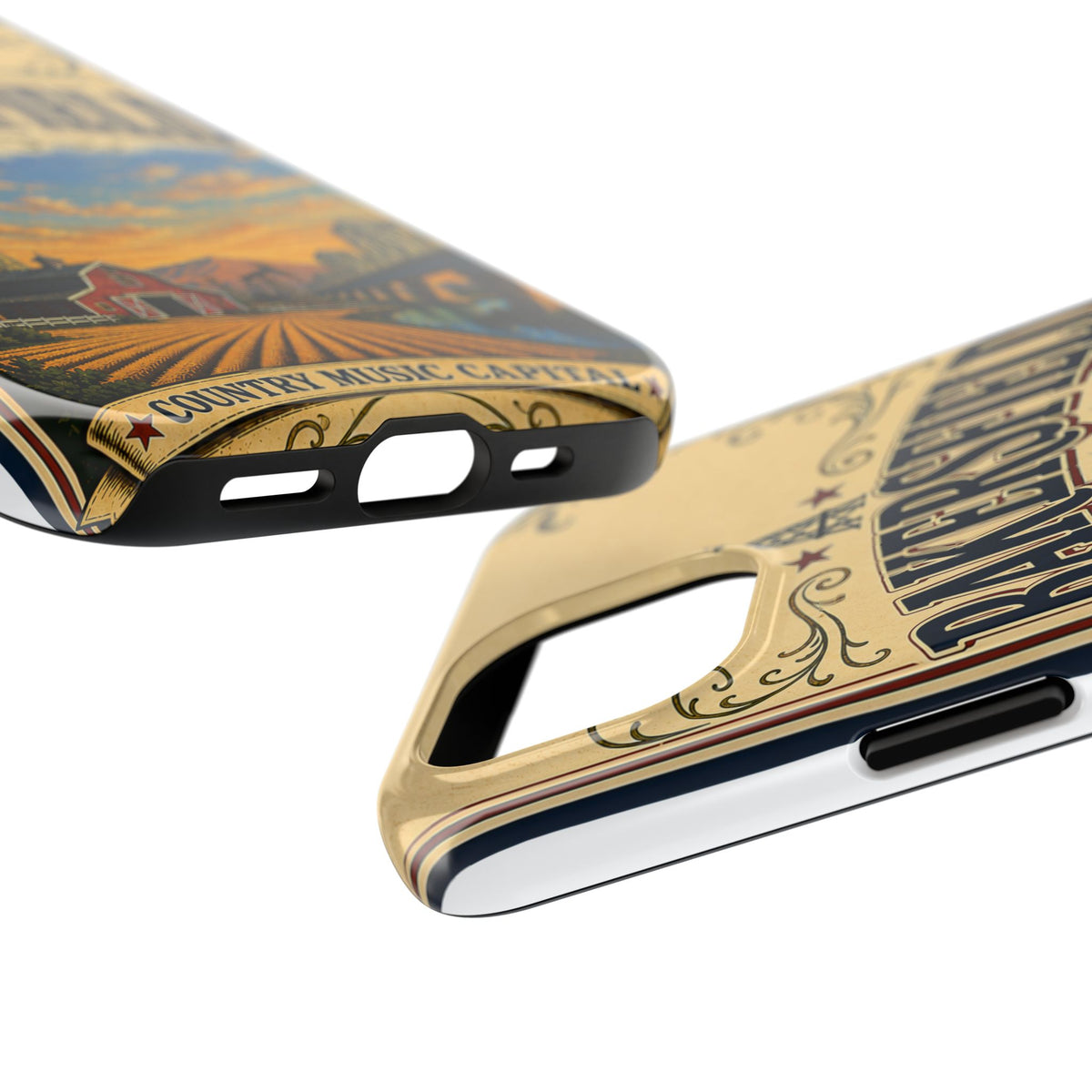 Bakersfield California Vintage Travel Phone Case Country Music Capital Retro Oil Fields Farmland Cover
