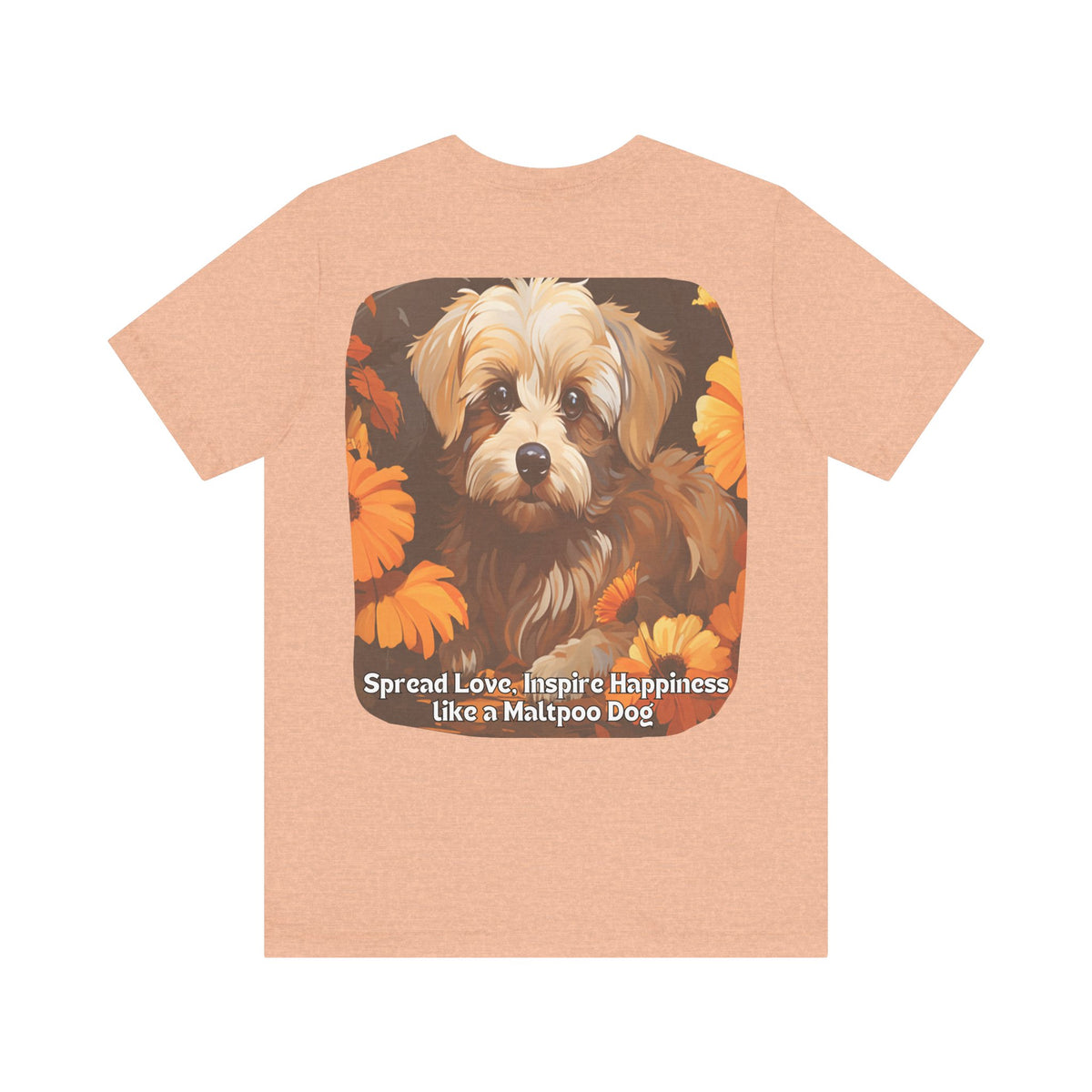 Sunflower Maltipoo Dog T-Shirt – Spread Love & Inspire Happiness | Unisex Tee