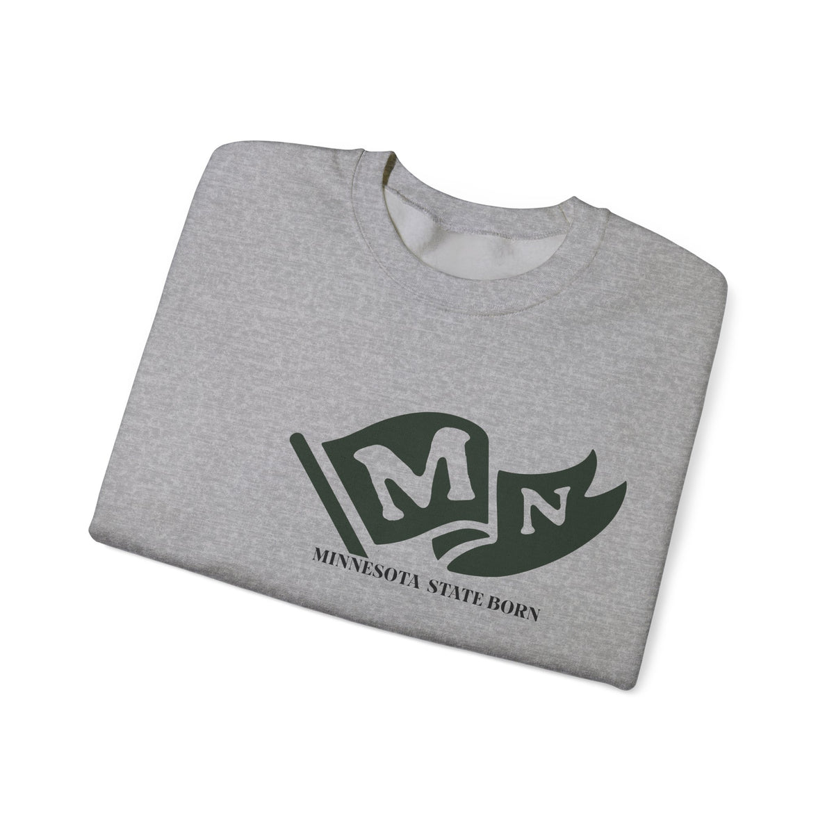 Minnesota State Born and Raised Sweatshirt - North Star State Pride Design