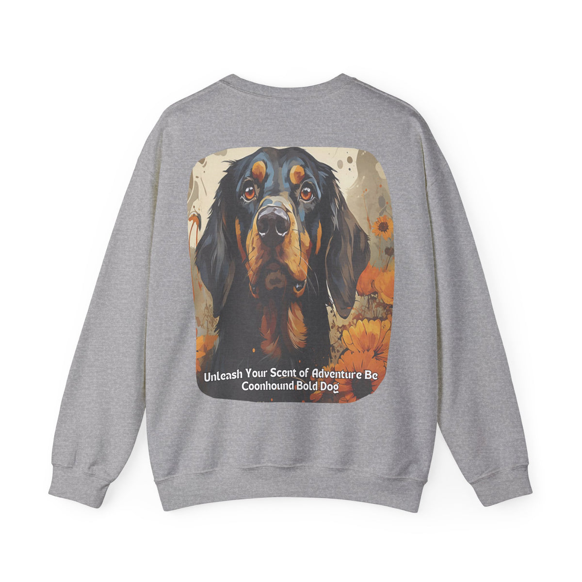 Copy of Bull Terrier Sunflower Sweatshirt – 'Unleash Your Unique Spirit' Front & Back Design