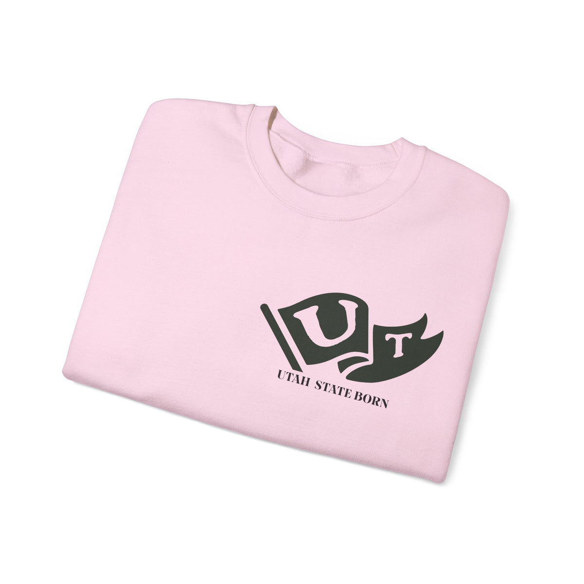 Utah Born & Raised Sweatshirt – Beehive State Pride, Front & Back Design
