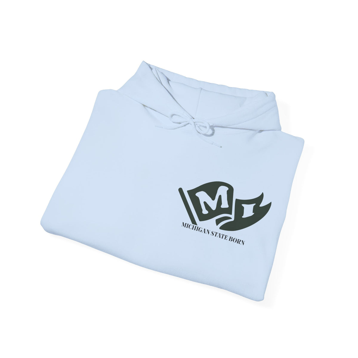 Michigan State Born and Raised Unisex Hoodie - Great Lakes State Pride Design