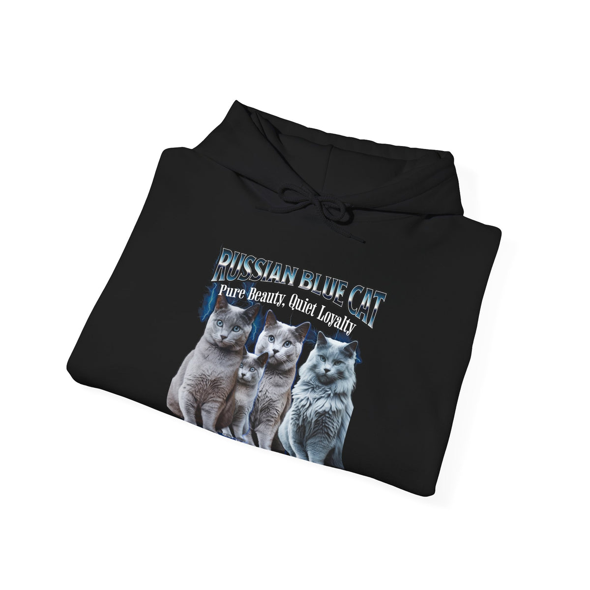 Russian Blue Cat “Pure Beauty, Quiet Loyalty” | Elegant Cat Lover Shirt | Russian Blue Cat Gift | Feline Art Tee | New Edge Gifts & Novelties