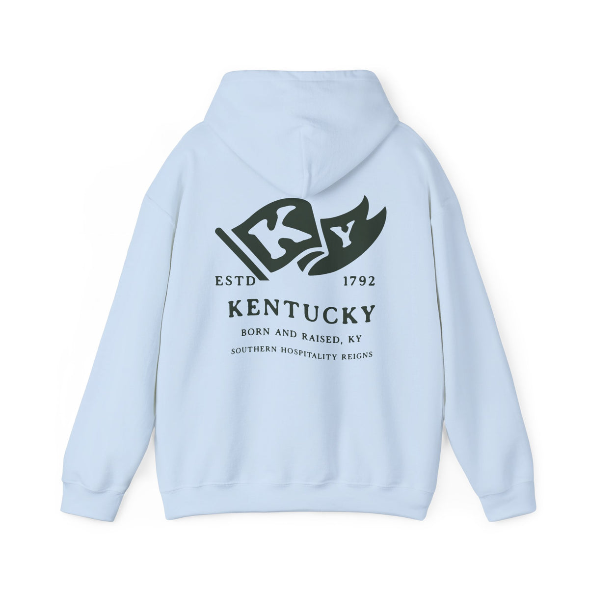 Kentucky State Born and Raised Unisex Hoodie - Bluegrass State Pride Design