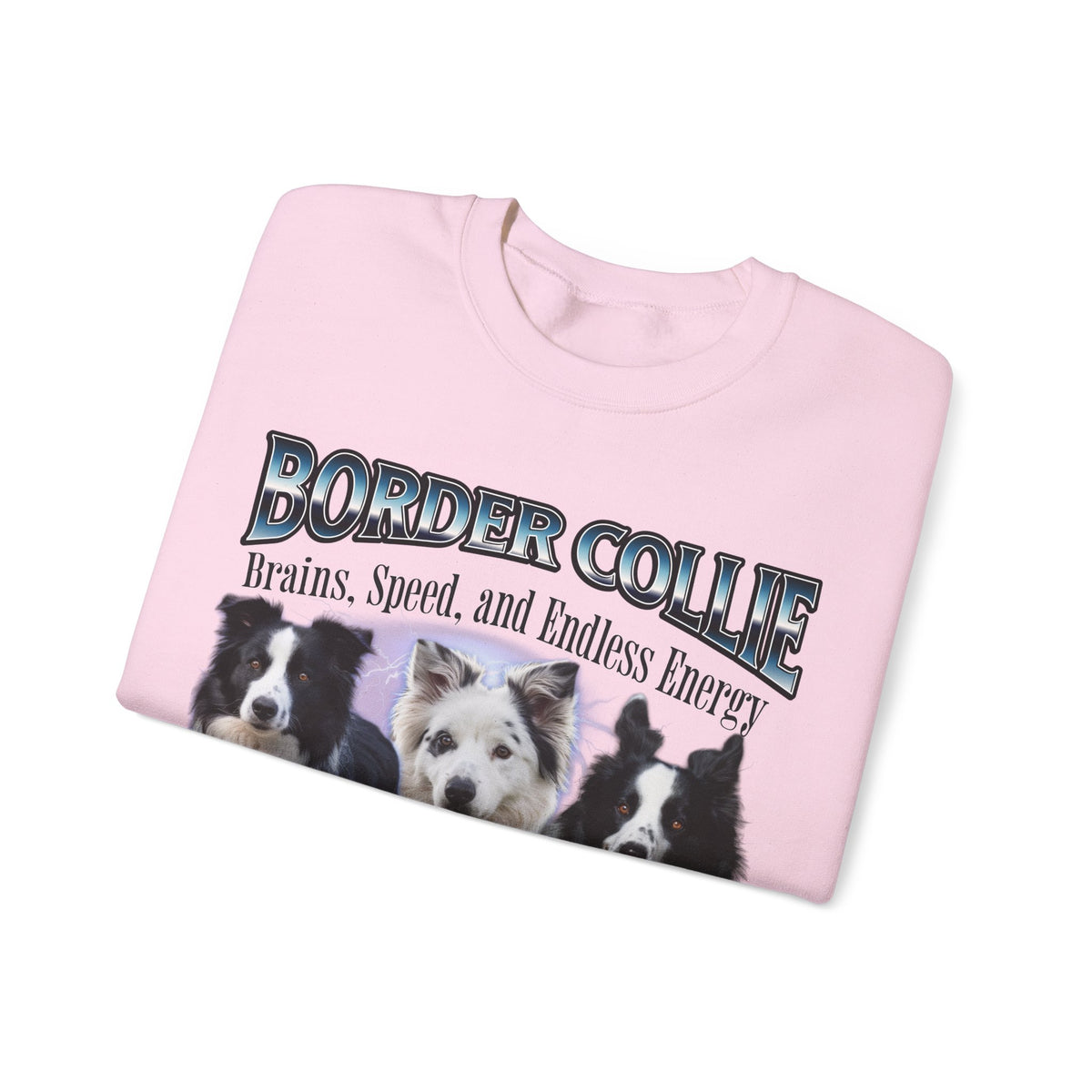 Copy of Border Collie Bootleg Collage Sweatshirt – Brains, Speed, and Endless Energy | Unisex Dog Lover Pullover