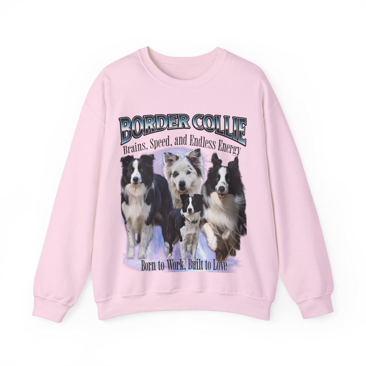 Copy of Border Collie Bootleg Collage Sweatshirt – Brains, Speed, and Endless Energy | Unisex Dog Lover Pullover
