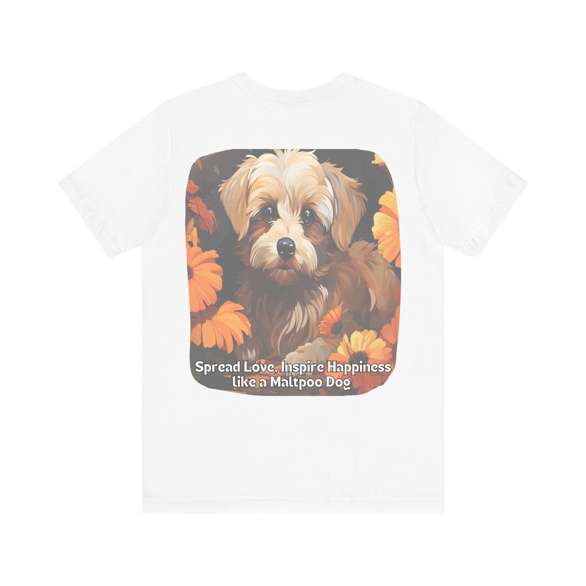 Sunflower Maltipoo Dog T-Shirt – Spread Love & Inspire Happiness | Unisex Tee