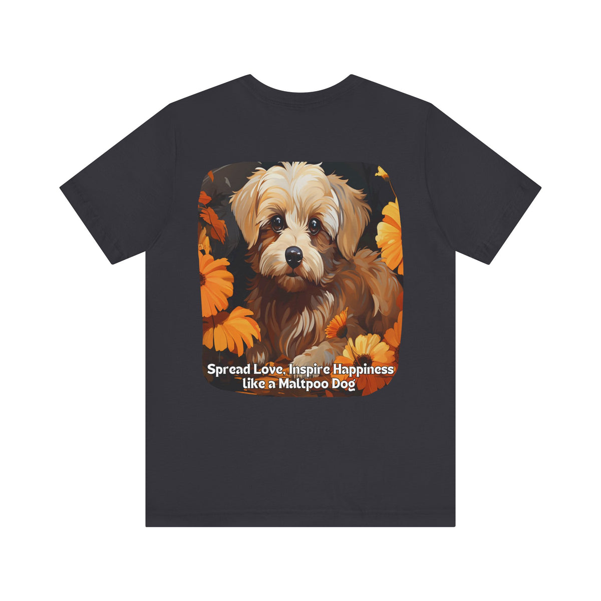 Sunflower Maltipoo Dog T-Shirt – Spread Love & Inspire Happiness | Unisex Tee
