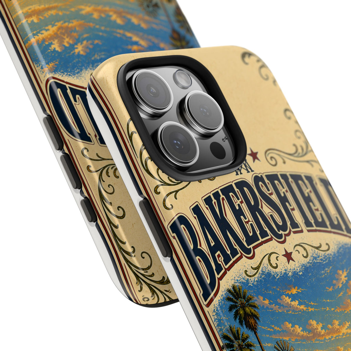 Bakersfield California Vintage Travel Phone Case Country Music Capital Retro Oil Fields Farmland Cover