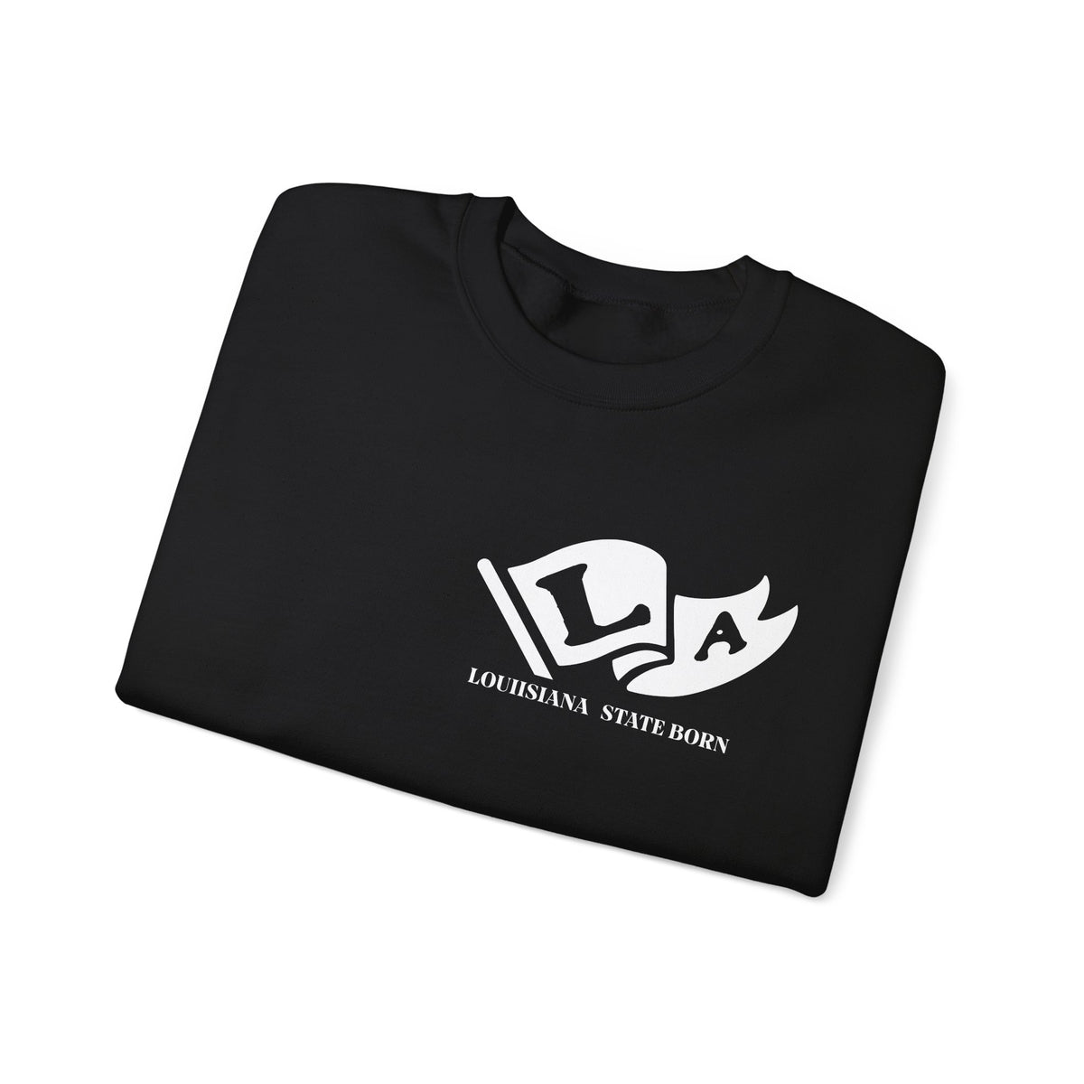 Louisiana State Born and Raised Sweatshirt - Pelican State Pride Design