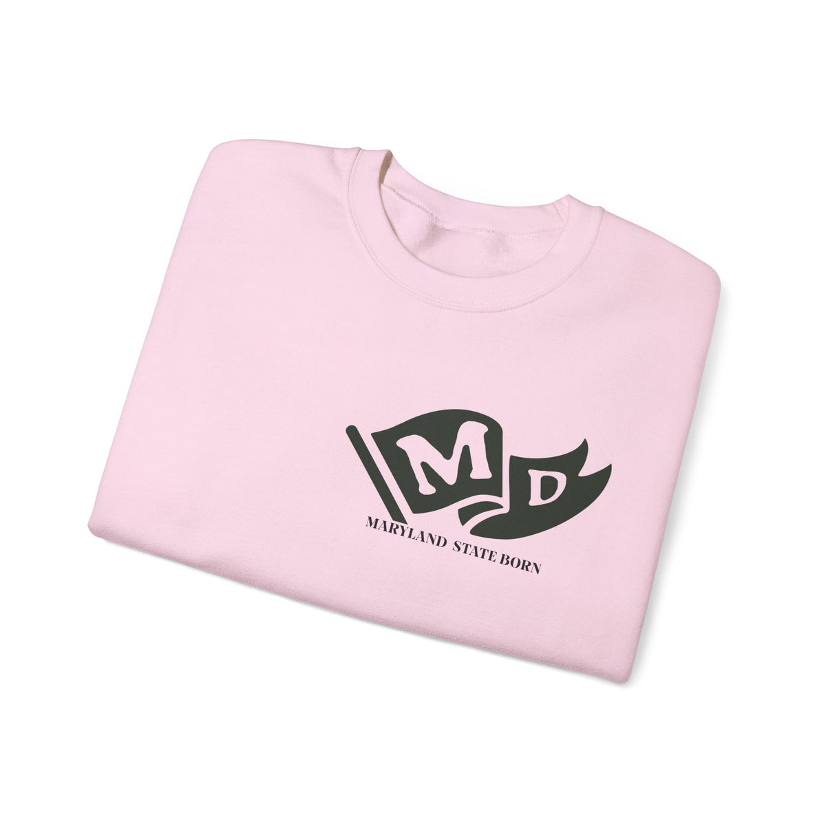 Maryland State Born and Raised Sweatshirt - Old Line State Pride Design