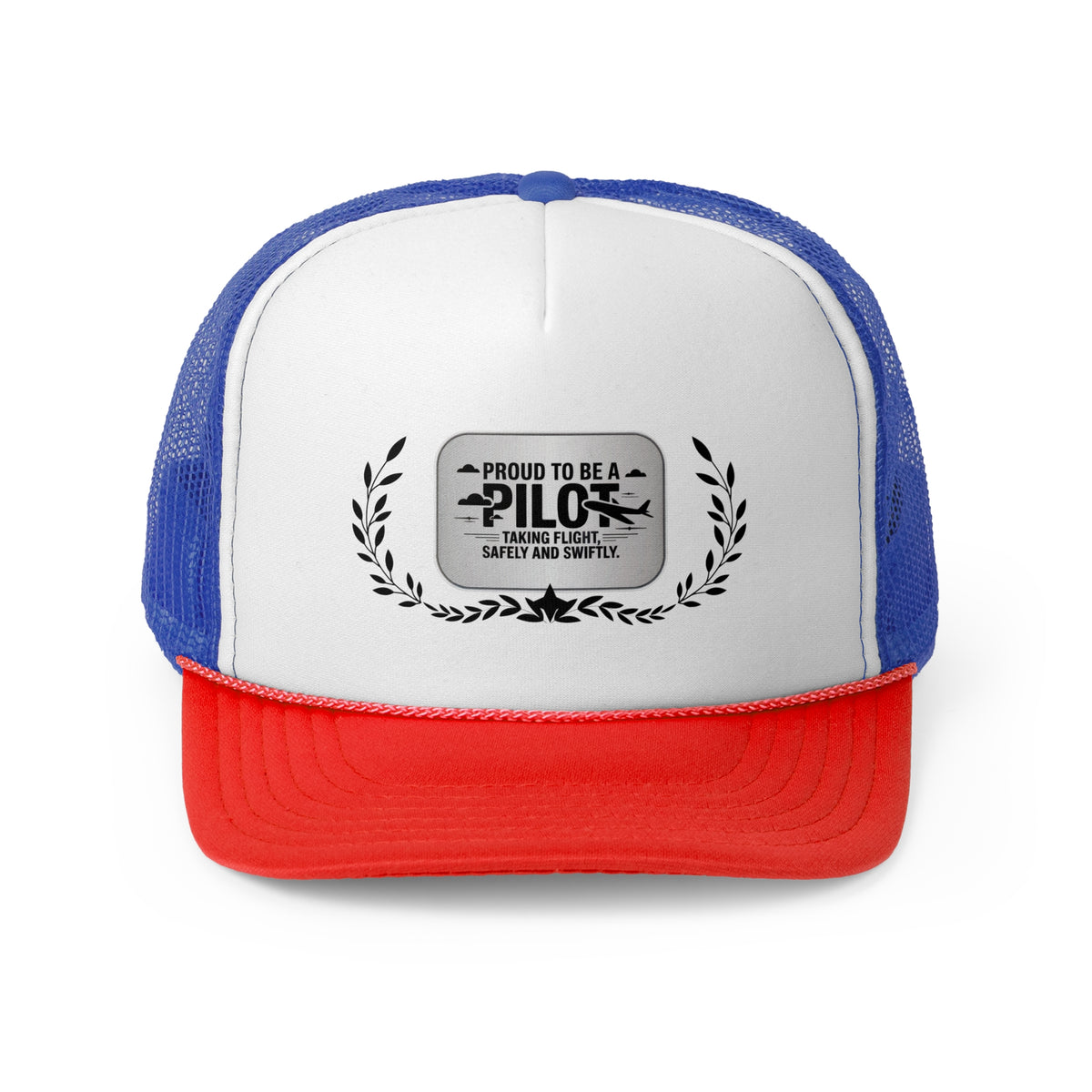 Pilot Trucker Hat – Proud to Be a Pilot | Taking Flight, Safely and Swiftly | Aviation Gift Hat for Commercial & Private Pilots