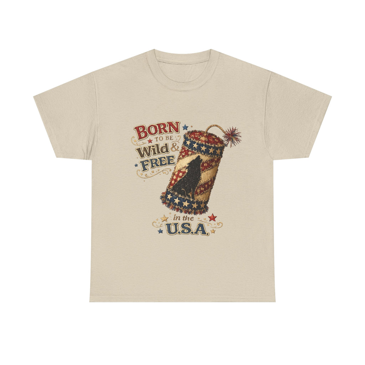 Patriotic 'Born to be Wild & Free in the U.S.A.' T-Shirt