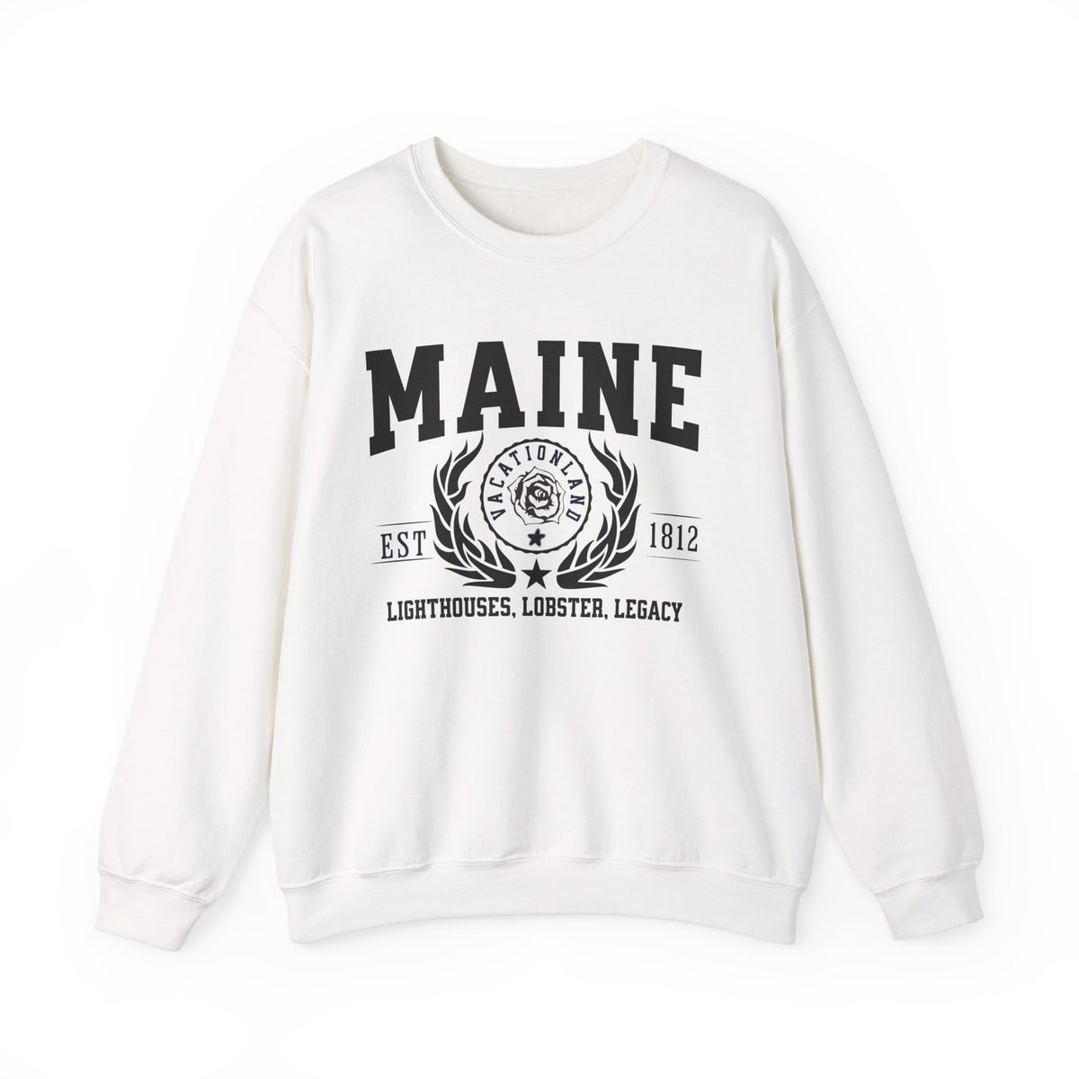 Maine State Legacy Sweatshirt – Lighthouses, Lobster, Legacy | Unisex Coastal New England Crewneck