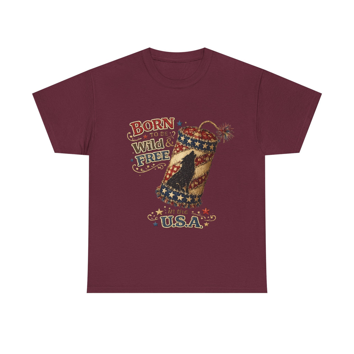 Patriotic 'Born to be Wild & Free in the U.S.A.' T-Shirt