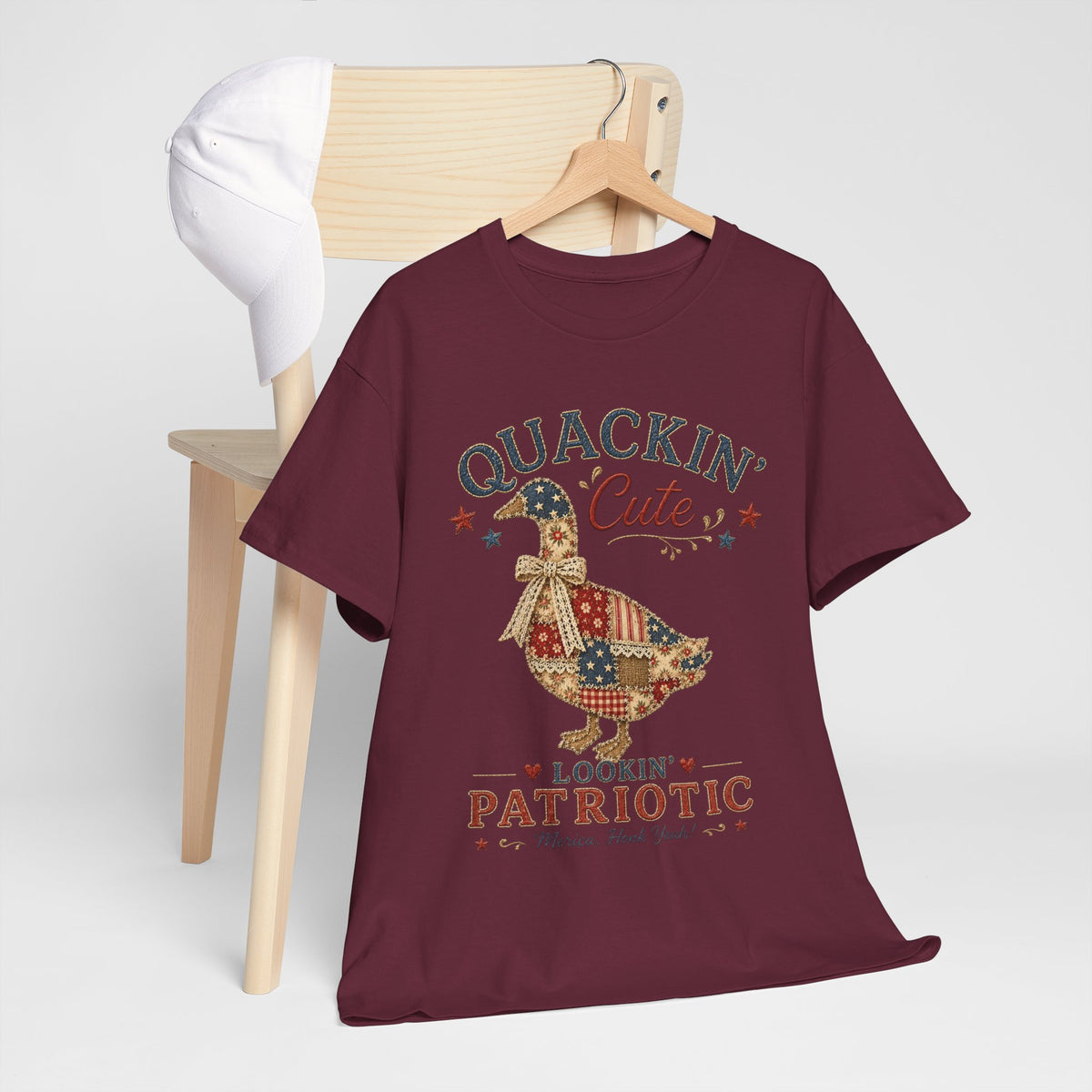 Patriotic Duck Tee - "Quackin' Cute, Lookin' Patriotic" 4th of July Shirt