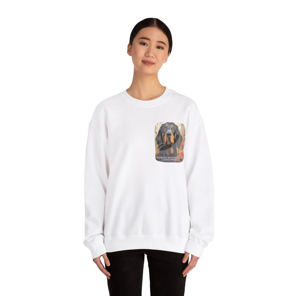 Copy of Bull Terrier Sunflower Sweatshirt – 'Unleash Your Unique Spirit' Front & Back Design