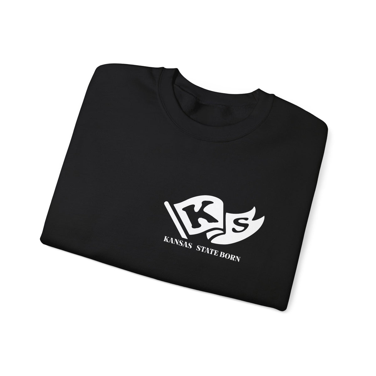 Kansas City Born and Raised Sweatshirt - Heart of America Pride Design