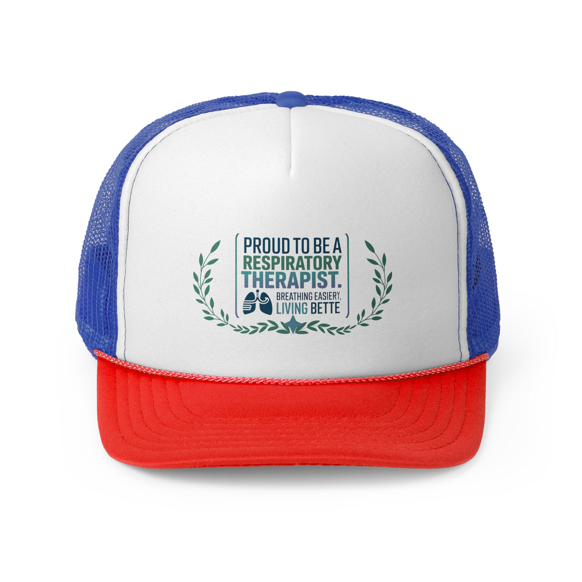 Respiratory Therapist Trucker Hat – Proud to Be a Respiratory Therapist | Breathing Easier, Living Better | RT Appreciation Gift Cap
