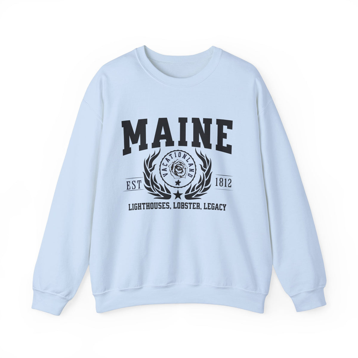 Maine State Legacy Sweatshirt – Lighthouses, Lobster, Legacy | Unisex Coastal New England Crewneck