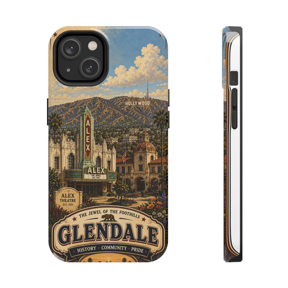 Glendale Vintage Travel Phone Case — 'The Jewel of the Foothills'