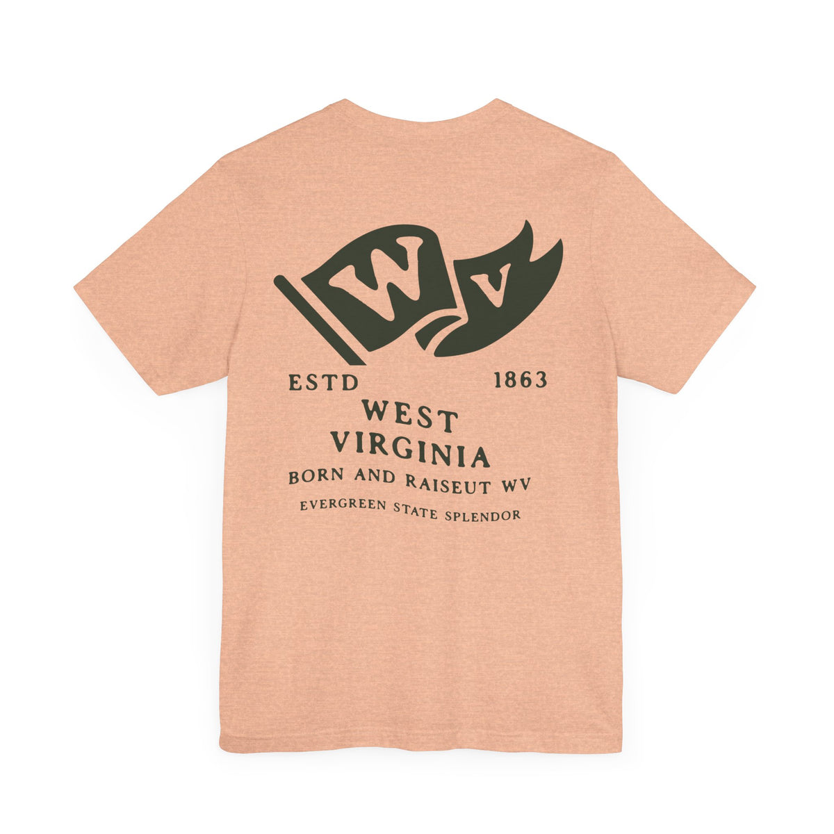 Virginia Born & Raised T-Shirt – Old Dominion State Pride, Front & Back Design