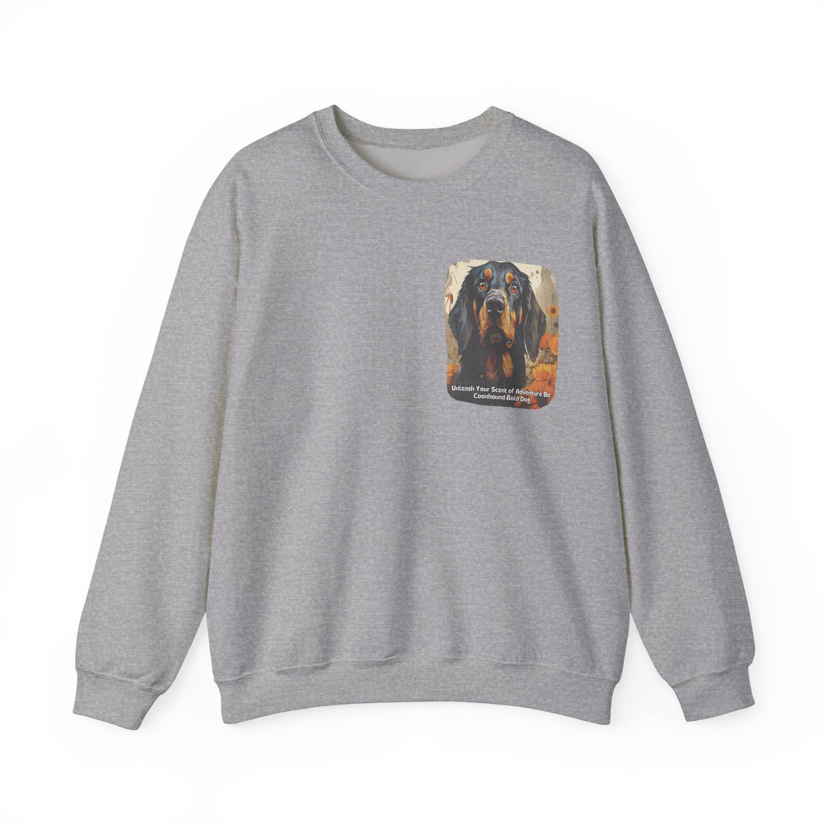 Copy of Bull Terrier Sunflower Sweatshirt – 'Unleash Your Unique Spirit' Front & Back Design