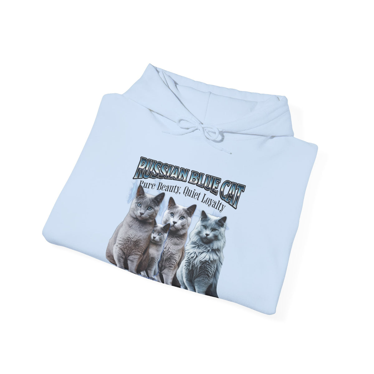 Russian Blue Cat “Pure Beauty, Quiet Loyalty” | Elegant Cat Lover Shirt | Russian Blue Cat Gift | Feline Art Tee | New Edge Gifts & Novelties