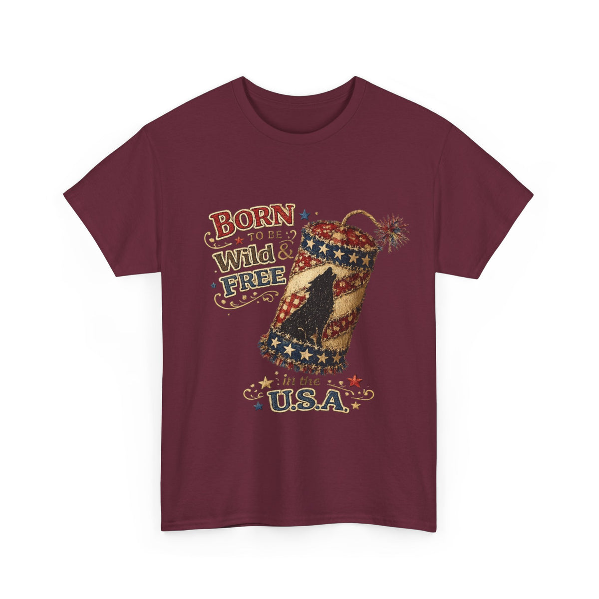 Patriotic 'Born to be Wild & Free in the U.S.A.' T-Shirt