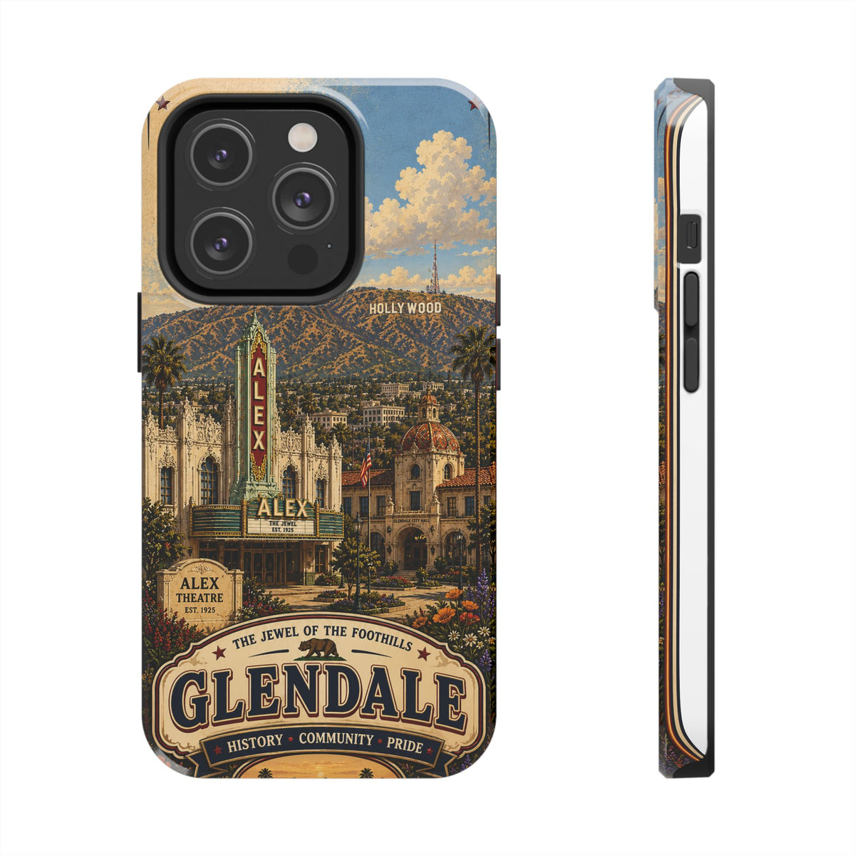 Glendale Vintage Travel Phone Case — 'The Jewel of the Foothills'