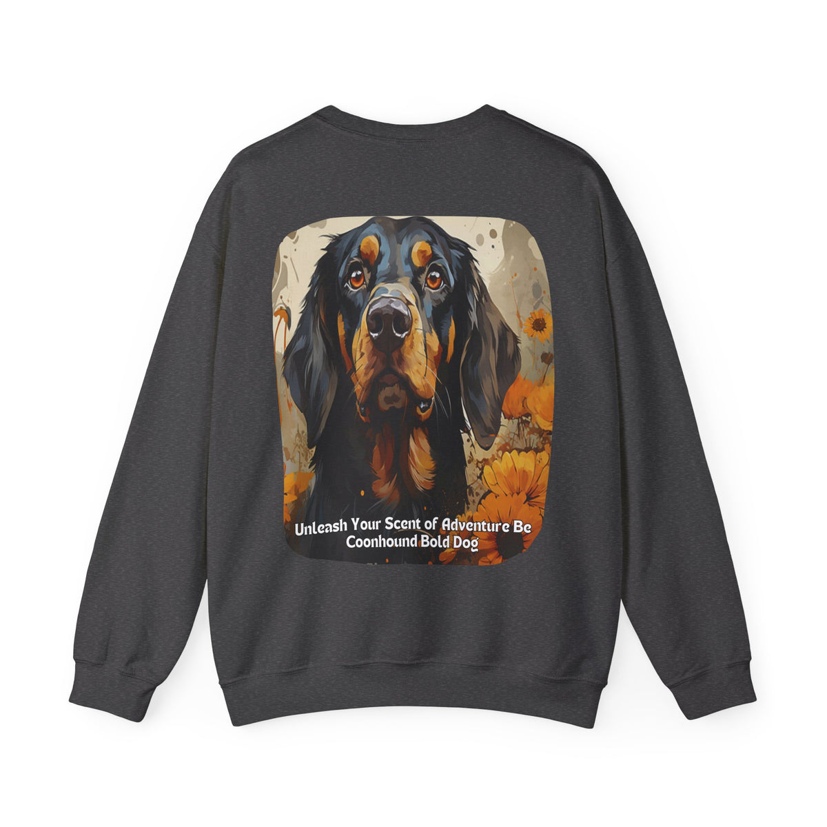 Copy of Bull Terrier Sunflower Sweatshirt – 'Unleash Your Unique Spirit' Front & Back Design