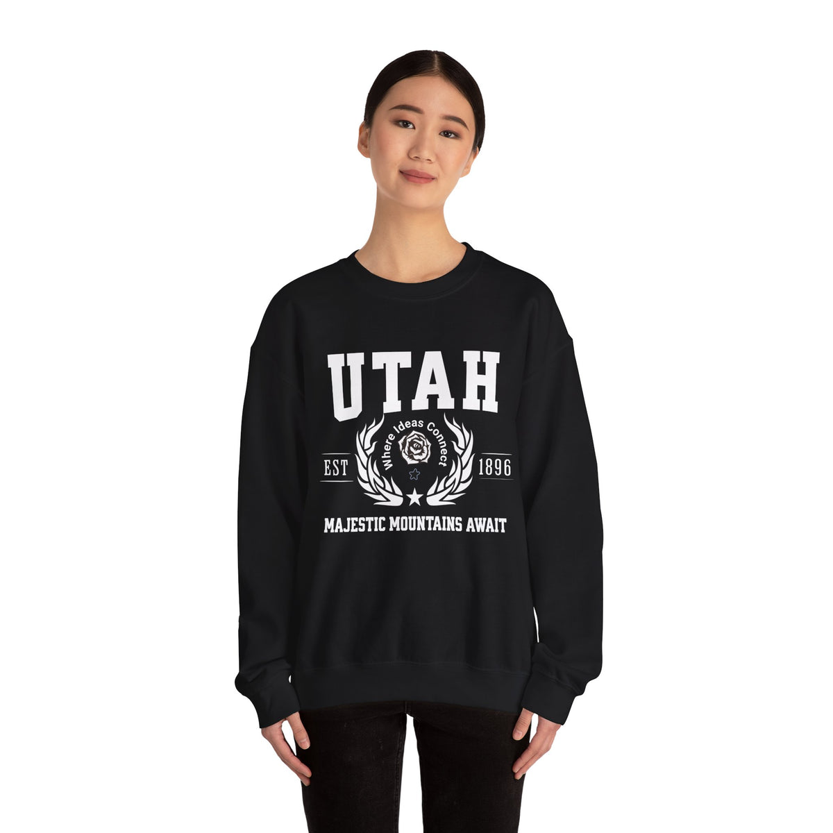 Utah State Legacy Sweatshirt – Majestic Mountains Await | Unisex Desert & Peaks Crewneck