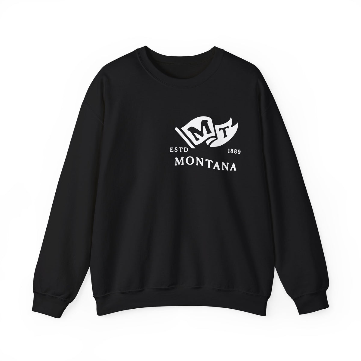 Montana State Born and Raised Sweatshirt - Big Sky Country Pride Design