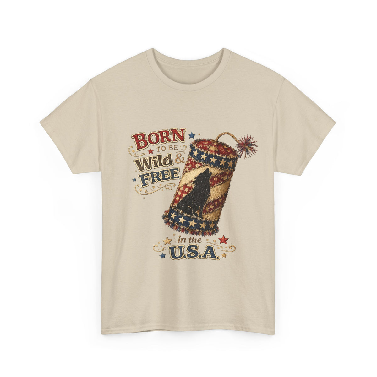 Patriotic 'Born to be Wild & Free in the U.S.A.' T-Shirt