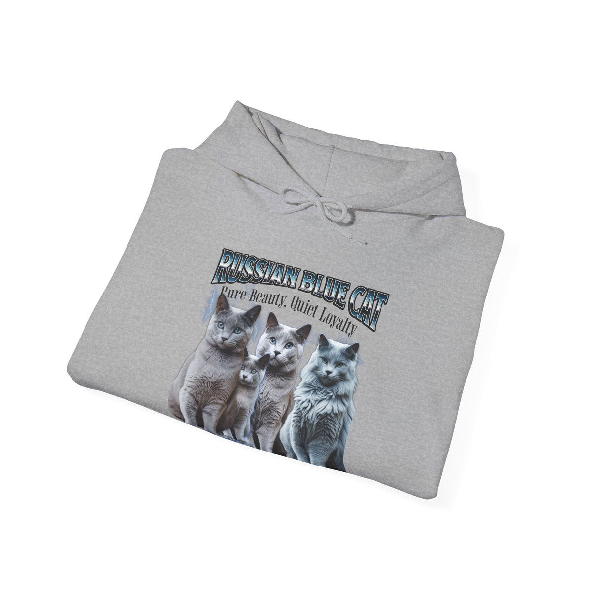 Russian Blue Cat “Pure Beauty, Quiet Loyalty” | Elegant Cat Lover Shirt | Russian Blue Cat Gift | Feline Art Tee | New Edge Gifts & Novelties