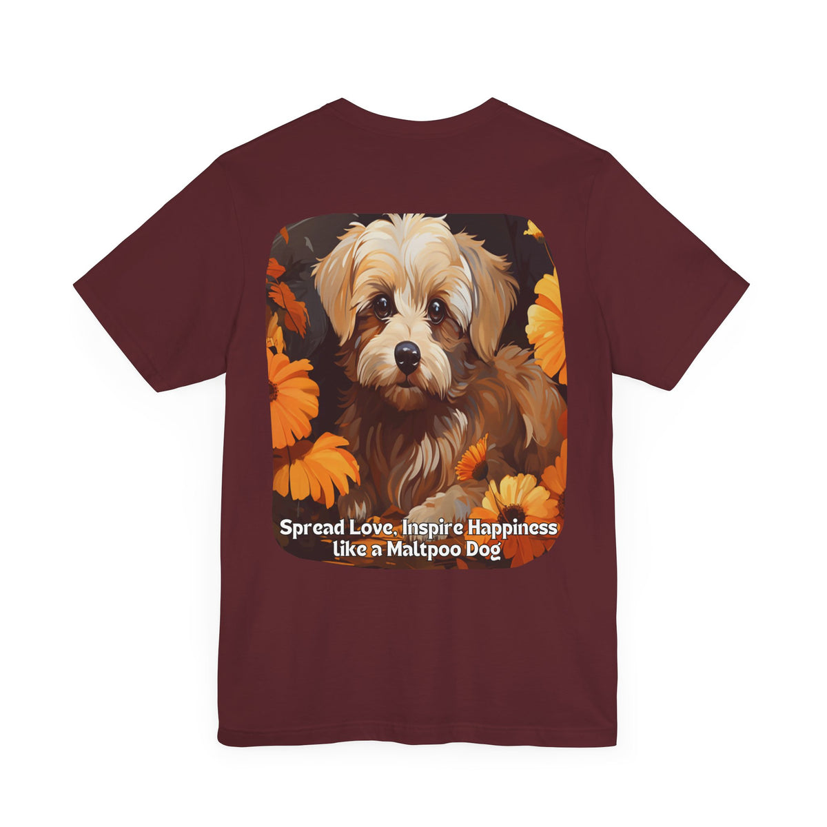Sunflower Maltipoo Dog T-Shirt – Spread Love & Inspire Happiness | Unisex Tee