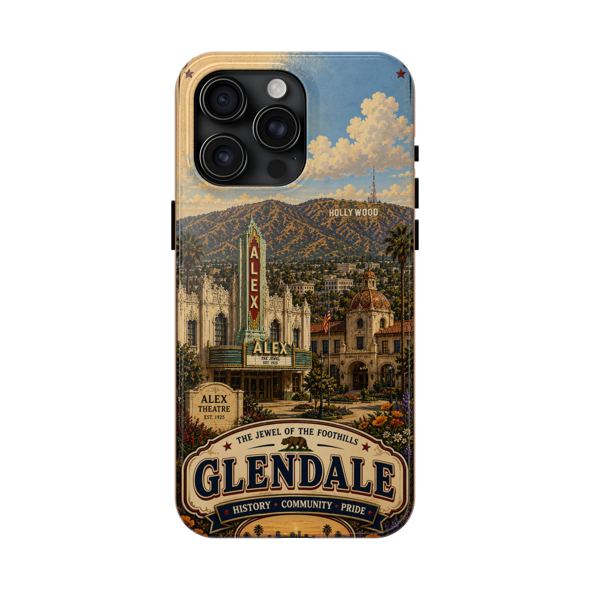 Glendale Vintage Travel Phone Case — 'The Jewel of the Foothills'