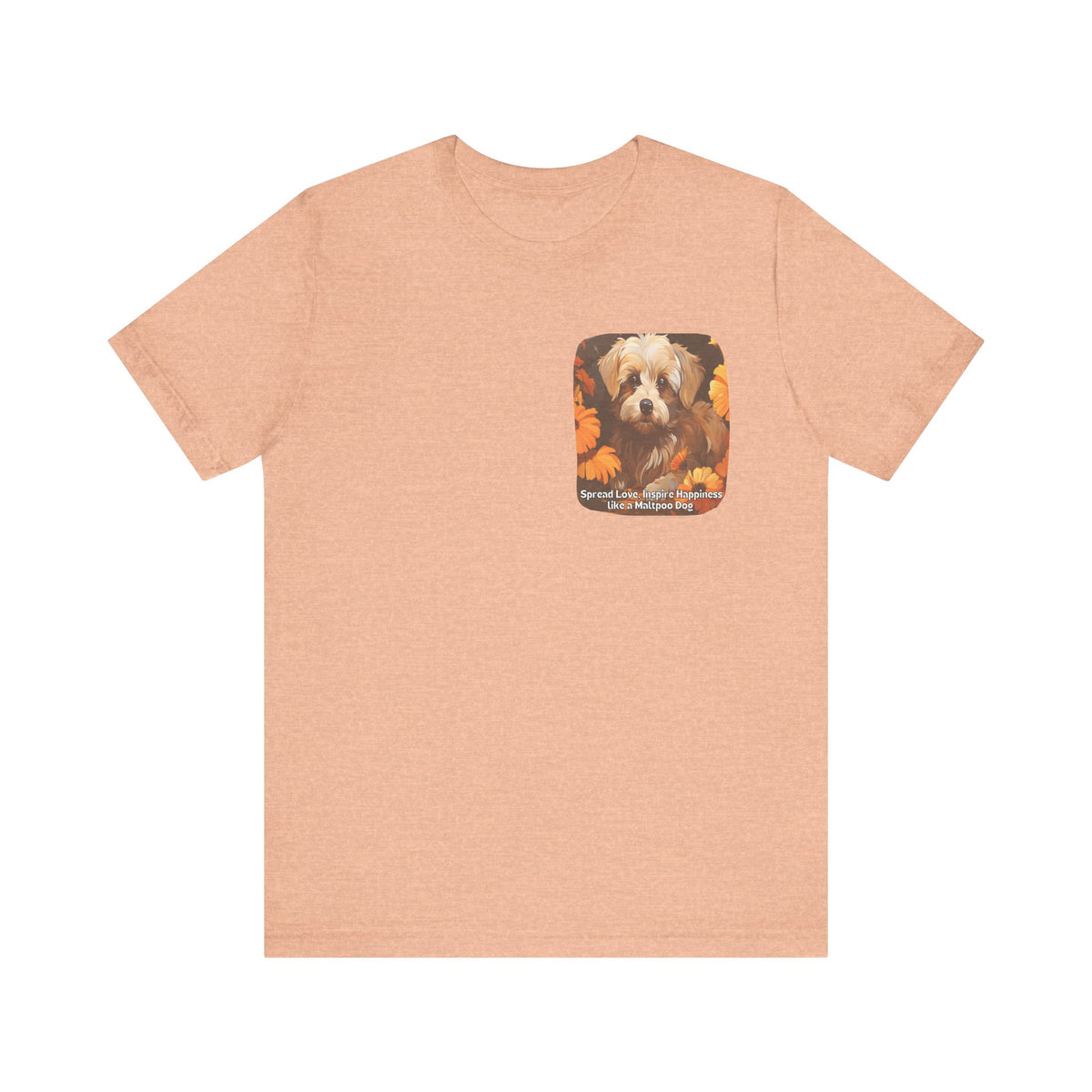 Sunflower Maltipoo Dog T-Shirt – Spread Love & Inspire Happiness | Unisex Tee