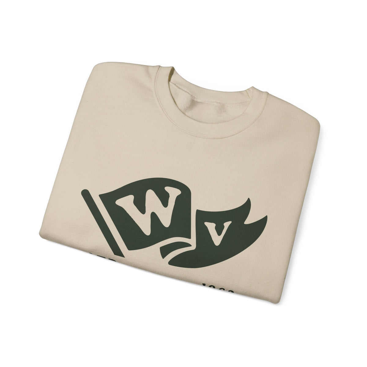 West Virginia Born & Raised Sweatshirt – Mountain State Heritage, Front & Back Design