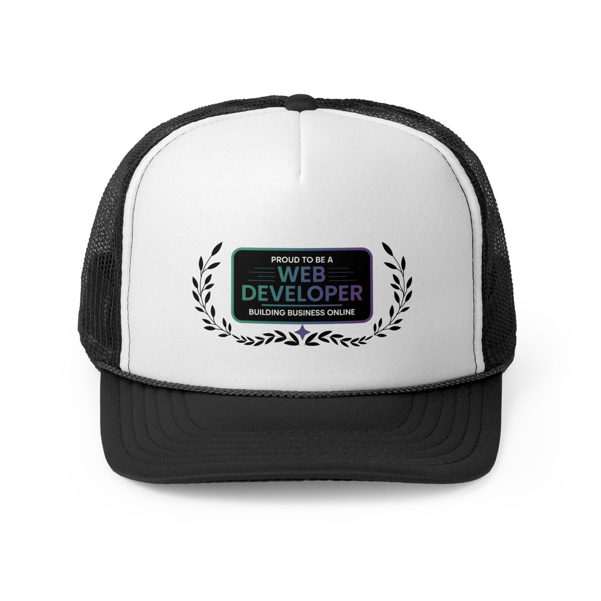 Web Developer Trucker Hat – Proud to Be a Web Developer | Building Business Online | Tech Gift for Programmers & Digital Creators