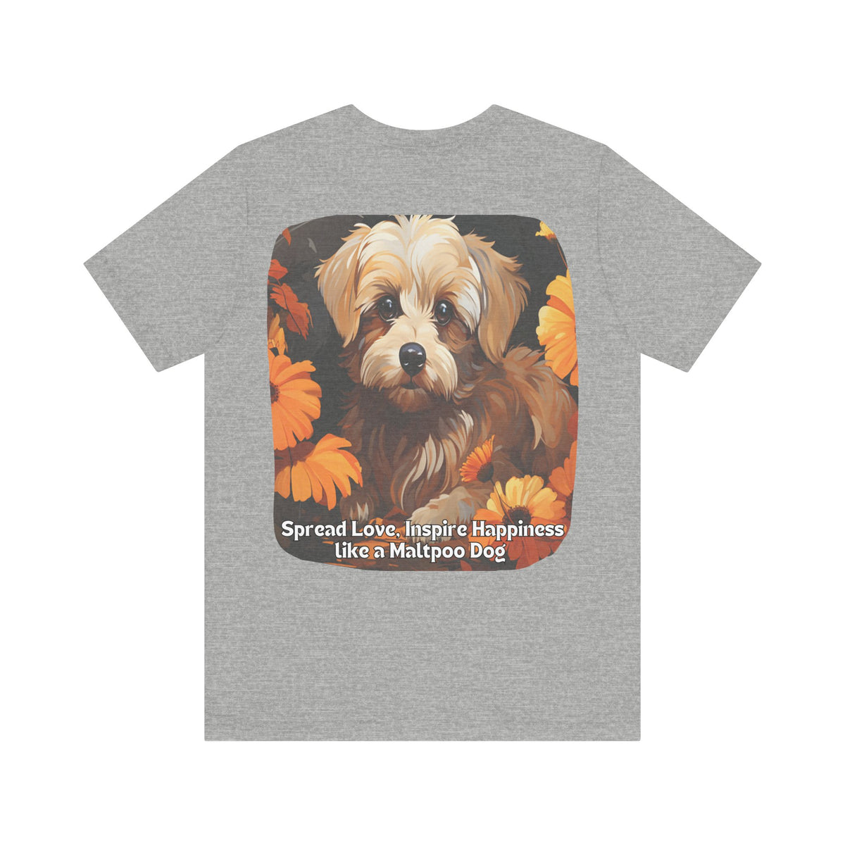 Sunflower Maltipoo Dog T-Shirt – Spread Love & Inspire Happiness | Unisex Tee