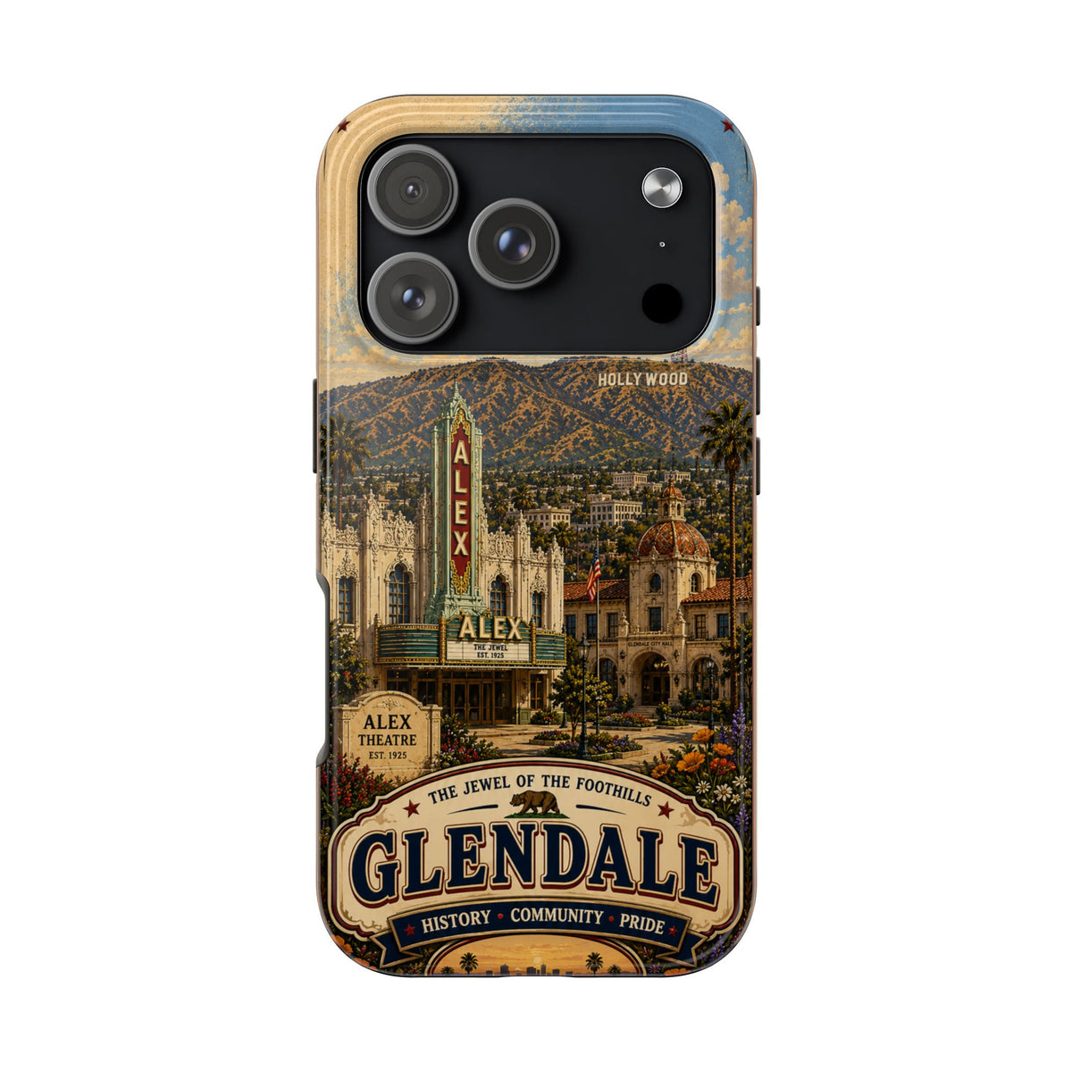 Glendale Vintage Travel Phone Case — 'The Jewel of the Foothills'