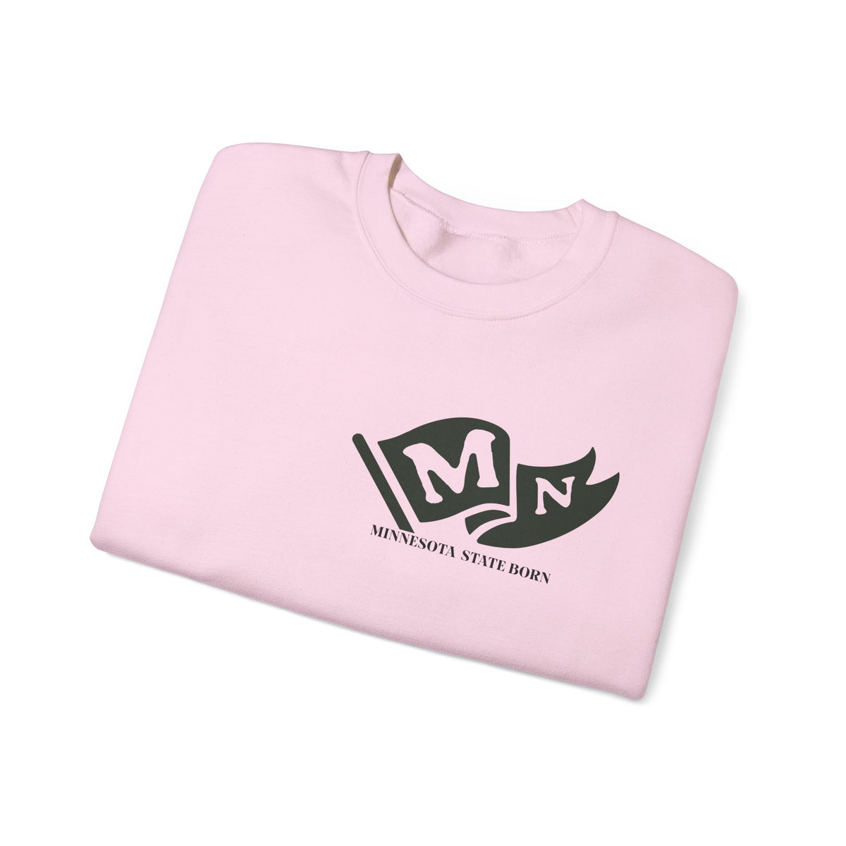 Minnesota State Born and Raised Sweatshirt - North Star State Pride Design