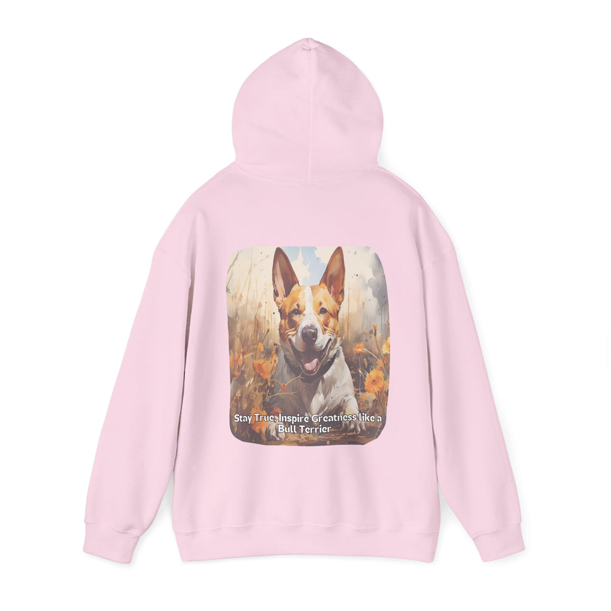 Sunflower Bull Terrier Unisex Hoodie – Stay True, Inspire Greatness Like a Bull Terrier