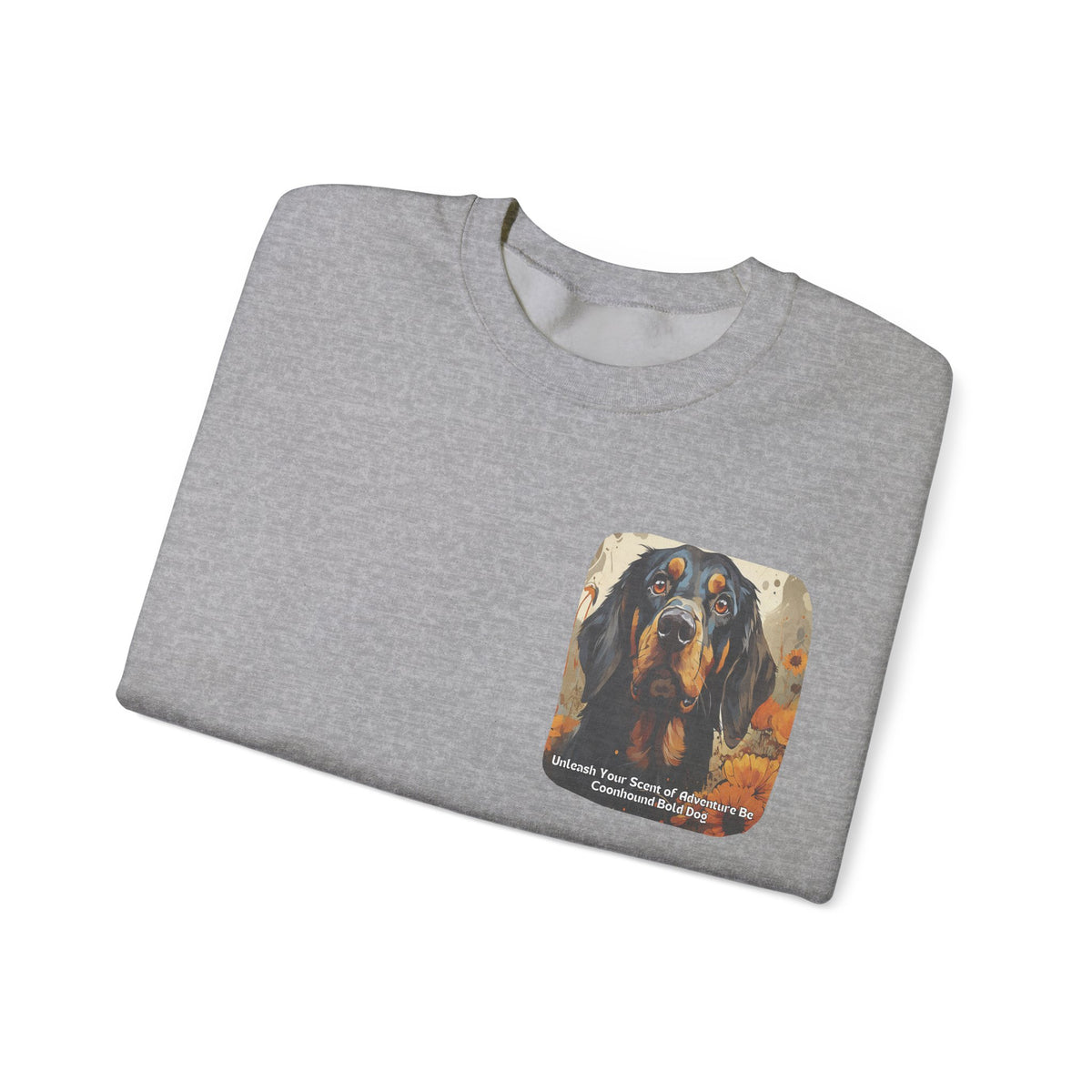 Copy of Bull Terrier Sunflower Sweatshirt – 'Unleash Your Unique Spirit' Front & Back Design